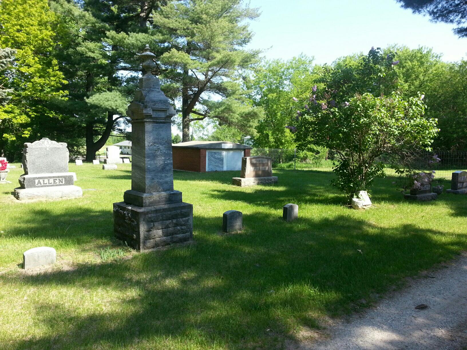 Tombs in Pine Grove Cemetery